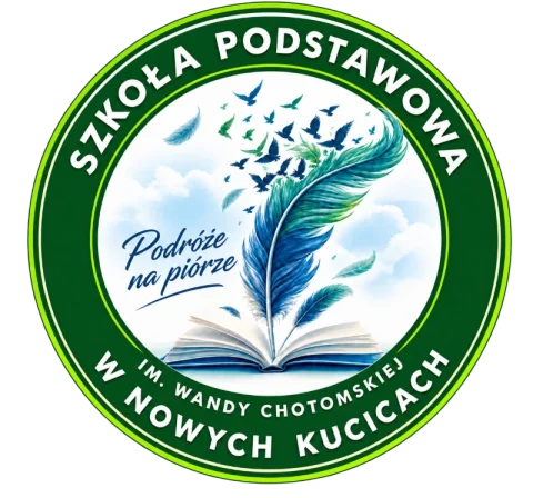 Logo Szkoły Podstawowej im. Wandy Chotomskiej w Nowych Kucicach